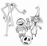 Nightmare Coloring Before Christmas Pages Jack Skellington Printables Printable Skeleton Sally Drawing Kids Halloween Print Shock Characters Barrel Lock Coloring4free sketch template