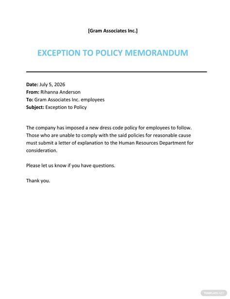sample policy memo template google docs word apple pages