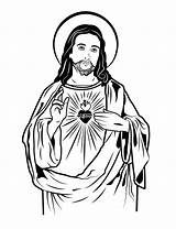 Jezusa Catholic Serce Jezus Kolorowanka Druku Kolorowanki Twarz Dxf Jezusem sketch template