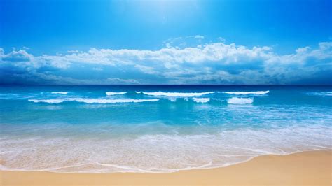 wallpapernarium fotografia muy bonita de el mar azul  la arena banada