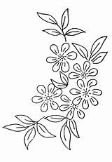 Embroidery Patterns Hand Printable Floral Flowers sketch template