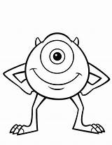Mike Wazowski Inc Monsters Coloring Monster Pages Eyed Drawing Color Baby Disney Para Drawings Kidsplaycolor Dibujos Boo Cradle Printable Google sketch template