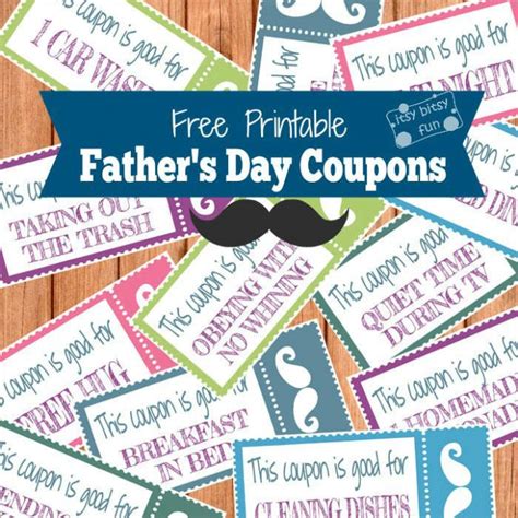 fathers day coupon printables  moms