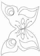 Papillon Masque Coloriage Du Butterfly sketch template