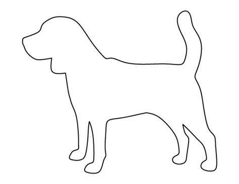 printable beagle template