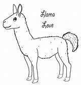 Llama Coloring Pages Results sketch template