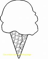 Ice Cream Cone Coloring Pages Drawing Scoop Sundae Print Color Printable Cute Colouring Scoops Snow Pine Bulk Cones Icecream Getdrawings sketch template