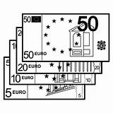Billetes Colorear Euros Utililidad Deseo Aporta Aprender Pueda Diners sketch template