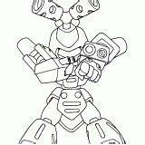 Coloring Medabots Sketch Metabee Character sketch template