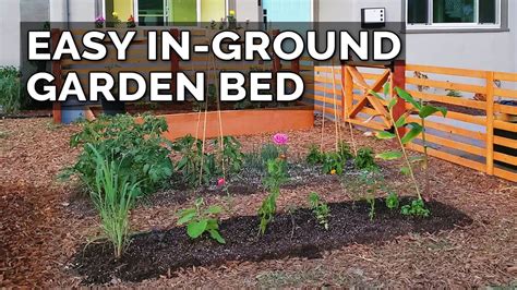 improve soil  build   ground garden bed youtube