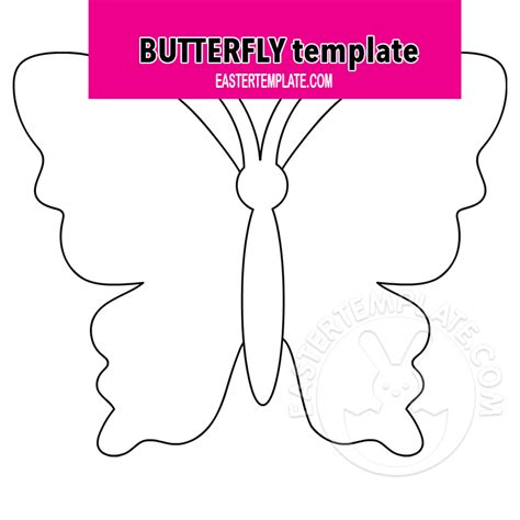 butterfly template easter template