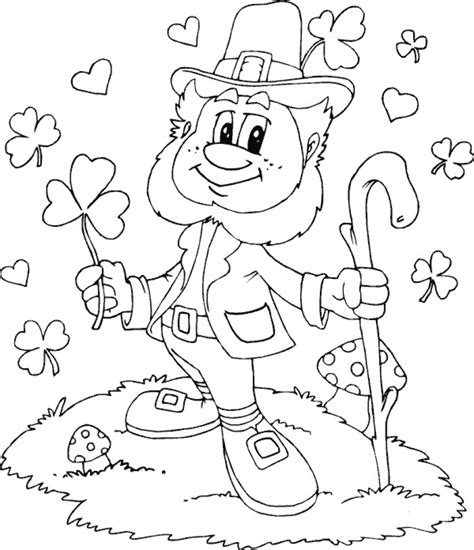 printable leprechaun coloring pages everfreecoloringcom