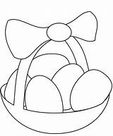 Easter Basket Coloring Pages Printable Realistic sketch template