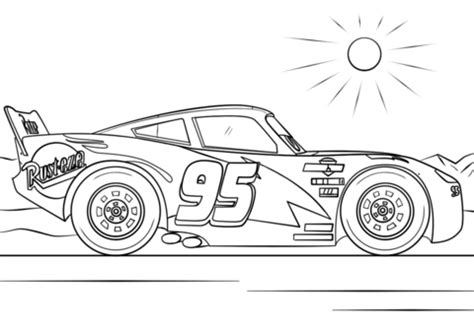 lightning mcqueen  cars  coloring page  disney cars category