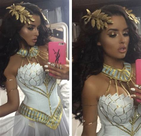 model abigail ratchford bursts from halloween bra in beach ball smuggling cleavage daily star