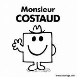 Monsieur Madame Mme Costaud Colorier Imprimé sketch template
