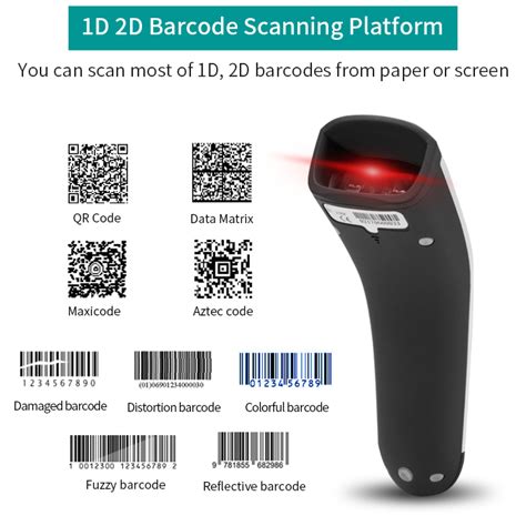 amazon barcode reader high cordless  wireless handheld   long distance portable qr code