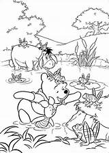 Coloring Pooh Winnie Pages Printable Friends Kids Book Bear Print Disney Adults Color Cute His Sevenponds Adult Robin Halloween Getcolorings sketch template