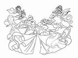 Disney Coloring Princess Pages Princesses Characters Colouring Together Line Cute Drawing Color Sheets Ausmalbilder Drawings Prinzessinnen Clipart Print Printable Getcolorings sketch template