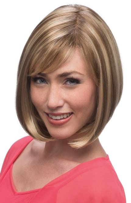 Classic Cut Medium Length Layered Synthetic Wigs For Women Brown Bob