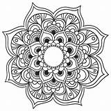 Mandalas Colorir Imprimir Mandala sketch template