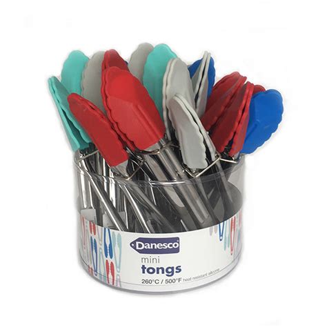mini tongs assorted colors kitchenkapers