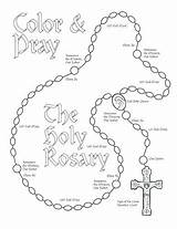 Rosary Coloring Beads Getdrawings Pages Getcolorings sketch template