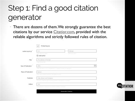 citation generator powerpoint