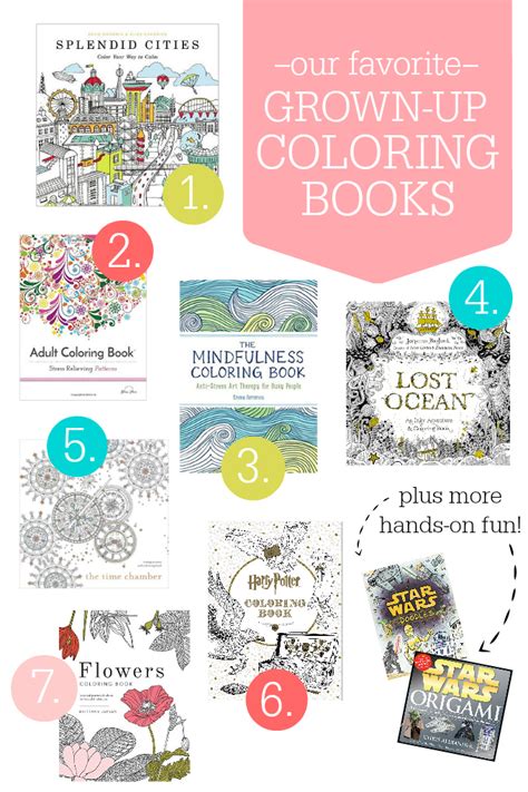 favorite grown  coloring books  lovely life