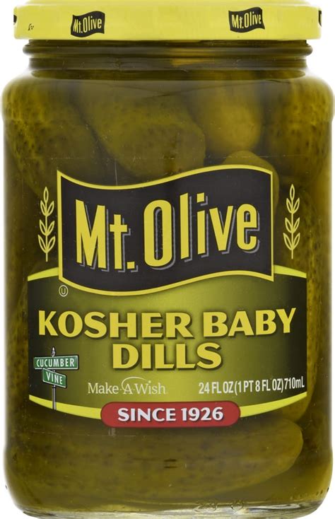 mt olive kosher baby dill pickles  fl oz jar droneup delivery