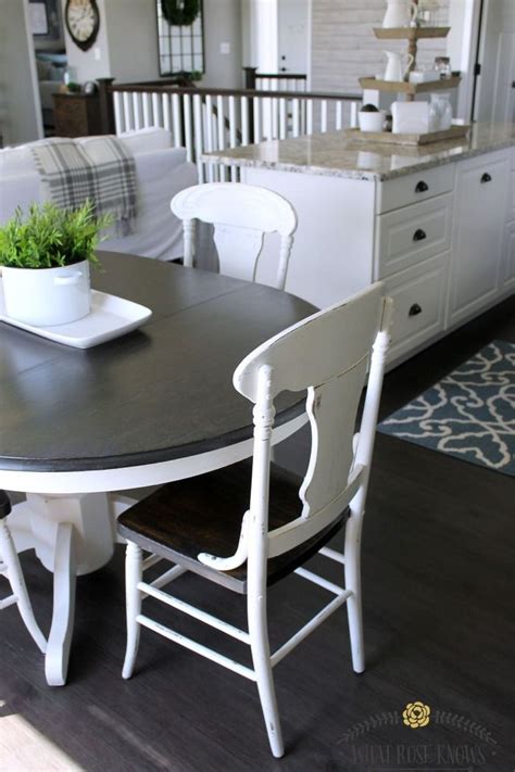 inspiring farmhouse black table design ideas  manage  dining room