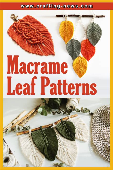 macrame leaf patterns crafting news