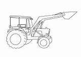 Traktor Ausmalbilder Malvorlagen Schaufel Kinder Ausmalen sketch template