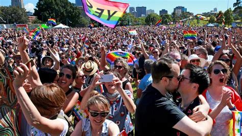 same sex marriage vote australia says yes to marriage equality daily