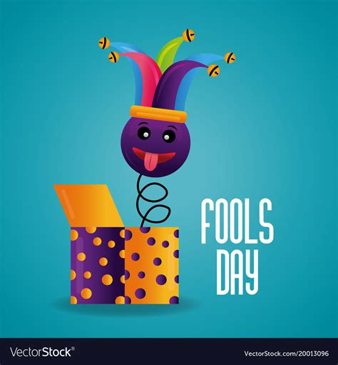 fools day card celebration royalty  vector image