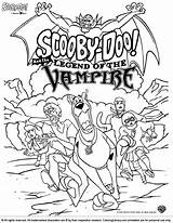 Doo Scooby Coloring Pages Printable Color Cartoon Vampire Sheets Halloween Kids Gang Print Loon Character Books Valentines Disney Colouring Adult sketch template
