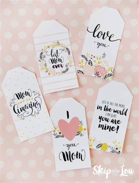 mothers day printable gift tags templates printable