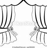 Curtain Coloring Pages Drawing Sketchite Credit Larger sketch template