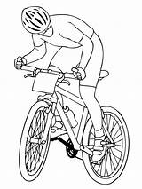 Cyclist sketch template