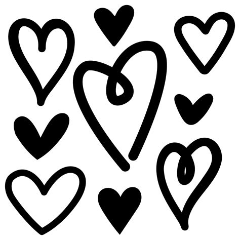 svg files svg png dxf eps love hearts hand drawn