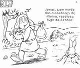 Jonas Deus Fugindo Peixe sketch template