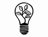 Bulb Ecological Light Coloring sketch template