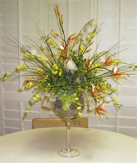 Things I Have Made Centerpieces With Wine Glasses Flower