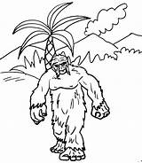 Coloring Yeti Kingdom Fantasy Animal Pages sketch template