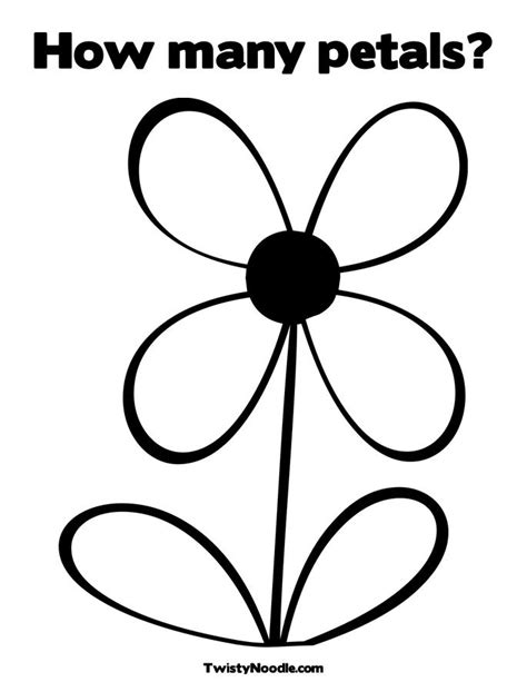 flower petals coloring pages  coloring pages