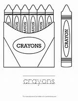 Crayon Crayons Crayola Crystalandcomp sketch template
