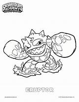 Coloring Skylanders Eruptor Printable Pages Academy Sweeps4bloggers Click sketch template