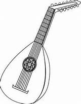Lute Gambus Mandolin Musicais Instrumentos Designlooter Laute Muzik sketch template