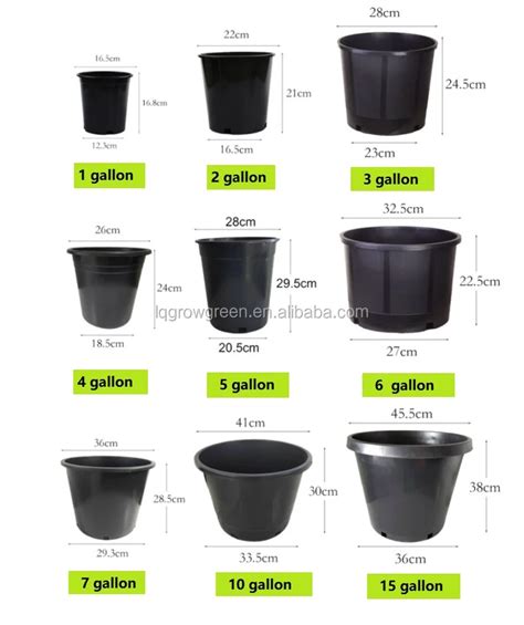 gallon soft black gallon pot durable gallon nursery
