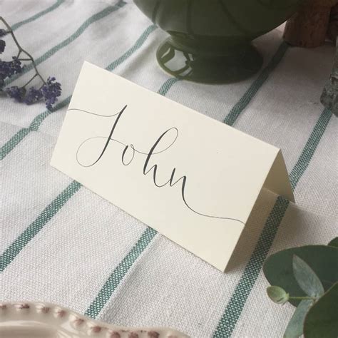 personalised classic place card  kayleigh tarrant